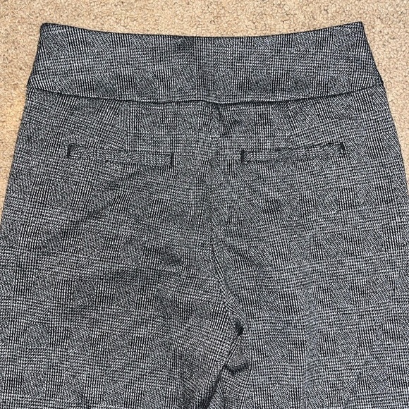 Cabi Women's Bond Trouser Hi-Waist Wide Leg Glen Plaid Black Gray 8 - Picture 7 of 10
